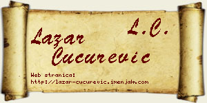 Lazar Cucurević vizit kartica